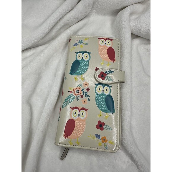 Shagwear Handbags - Shagwear Wallet Womens Floral Owl Print Clutch Organizer Cute Gift Accessory